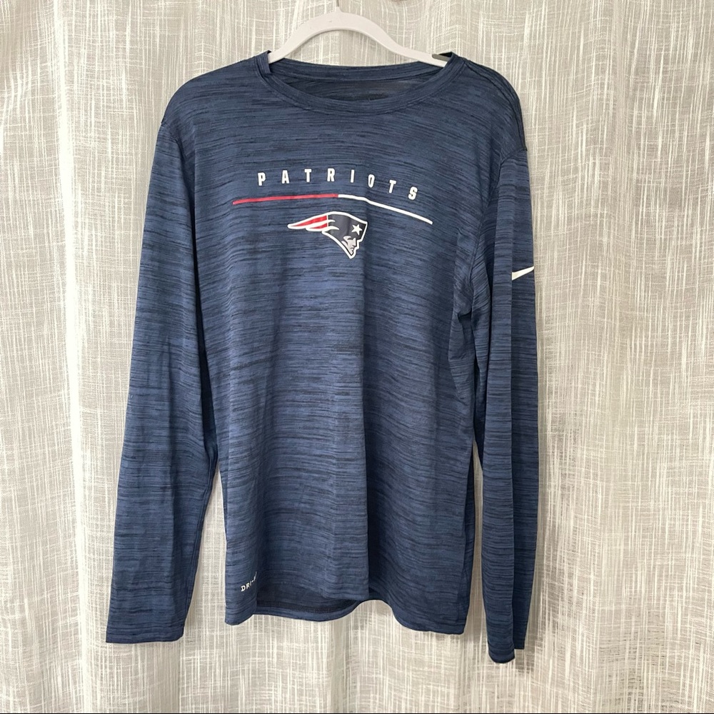 New England Patriots Nike Blue Long Sleeve Tee